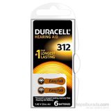 Duracell Kulaklık No 312 ( 1 Paket - 6 Tek Pil )