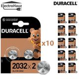 Duracell Lithium CR2032 3 Volt Düğme Pil 20 Adet