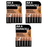 Duracell MN1500 AA 18'li Alkalin Kalem Pil