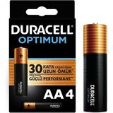 Duracell Optimum 1.5 Volt Alkalin Aa 4’lü Ince Kalem Pil MX1500 - 1 Adet