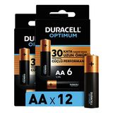 Duracell Optimum Aa Alkalin Pil 1,5 V Lr6 Mn1500 12 Lı Paket
