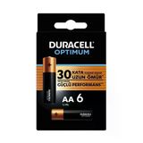 Duracell Optimum Aa Pil (6 Adet Paket) Alkalin Pil 1,5V Lr6 Mx1500