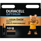 Duracell Optimum Aaa Alkalin İnce Kalem Piller 1,5 V Lr03 Mn2400 8 Adet