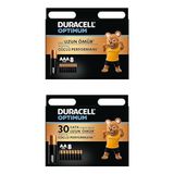 Duracell Optimum AAA Alkalin İnce Kalem Piller, 1,5 V LR03/MN2400, 8’li Paket + Duracell Optimum AA Alkalin Kalem Piller, 1,5 V LR6/MN1500, 8’li Paket