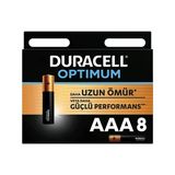 Duracell Optimum Aaa Alkalin Pil 1.5 V Lr03 Mx2400 8 Li Paket