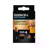 Duracell Optimum AAA İnce Kalem Pil Duracell Optimum AAA İnce Kalem Pil 4'lü