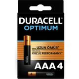 Duracell Optimum Alkalin Pil Aaa 4'' Lü Paket