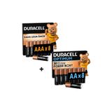 Duracell Optimum MX1500 AA 8'li + MX2400 AAA 8'li Alkalin Piller