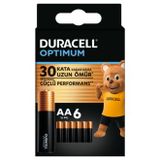 Duracell Optimum Pil 6'lı