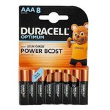 Duracell Optimum Power Boost AAA İnce Kalem Pil 8’li