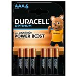 Duracell Optimum Powerboost Aaa İnce Kalem Pil 6'Lı 2 Adet