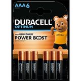 Duracell Optimum Powerboost Aaa İnce Kalem Pil 6'Lı 3 Adet