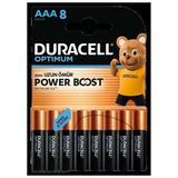 Duracell Optimum Powerboost AAA İnce Kalem Pil 8'li 2 ADET
