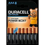 Duracell Optimum Powerboost Aaa Ince Kalem Pil 8'li