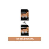 Duracell Özel 2016 Lityum Düğme Pil 3V CR2016 4'lü Paket
