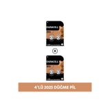 Duracell Özel 2025 Lityum Düğme Pil 3V (CR2025), 2’li Paket X 2
