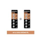 Duracell Özel 2032 Lityum Düğme Pil 3V (Cr2032) 10’Lu Paket