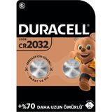 Duracell Özel 2032 Lityum Düğme Pil 3V (CR2032) 2 Li Paket 2 Adet