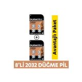 Duracell Özel 2032 Lityum Düğme Pil 3V (Cr2032) 8’Li Paket