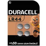 Duracell Özel Lr44 Alkalin Düğme Pil 1,5 V 4'Lü Paket 3 Adet