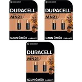 Duracell Pil Özel Alkalin MN21 12 Volt 2'li 3 Paket