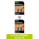 Duracell Şarj Edilebilir Aa 1300Mah Piller 4'Lü Paket