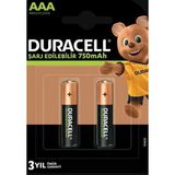 Duracell Şarj Edilebilir Aaa 750Mah Piller, 2 Adet Paket