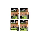 Duracell Şarj Edilebilir Pil Seti 1300Mah+2500Mah+750Mah+900Mah 8 Adet Pil Seti
