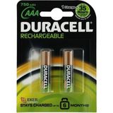 Duracell Şarjedilebilir Ince Kalem Pil 2'li Aaa 750 Mah