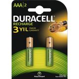 Duracell Şarjlı İnce Kalem Pil (AAA) 750 Mah (2 Li Paket)