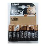 Duracell Simply 8'li İnce Pil