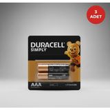 Duracell Simply Ince Kalem Pil 2’i Aaa 3 Adet - 6 Adet
