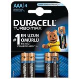 Duracell Turbomax AAA 4'lü İnce Kalem Pil