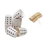 DURACUP 1000 Lü 7 Oz Karton Bardak + 1000 Adet Tahta Karıştırıcı