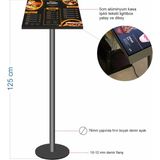 Durak Reklam Ayaklı Işıklı Lightbox Menu 50x35 cm - 1 Adet - Özel değer giriniz... - 50x35cm