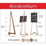 Durak Reklam Portatif Ahşap Şövale - Özel değer giriniz...