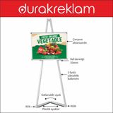 Durak Reklam Portatif Metal Şövale
