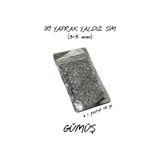 DURAKS GÜMÜŞ İRİ YAPRAK SİM 40 gr (PARLAK YALDIZ) | İpek Sıva & Canlı Sıva & Pamuk Sıva & Yalıtımlı Sıva