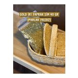 DURAKS İRİ YAPRAK SİM 40 gr (PARLAK YALDIZ) | İpek Sıva & Canlı Sıva & Pamuk Sıva & Yalıtımlı Sıva GOLD