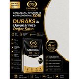 DURAKS SADE BEYAZ (DKS - 1 No: 1) | 4 m² - İpek Sıva & Canlı Sıva & Pamuk Sıva & Yalıtımlı Sıva - 2 kg