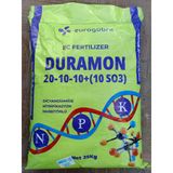 Duramon 20-10-10 + (10 So3) Npk 25 Kg İnhibitörlü Akıllı, Yeşil Gübre