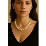 DURAN TAKI TASARIM Hakiki Gerçek İnci Gümüş Kolye ( 12 mm ) JDBDBDB544