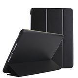 DuraSafe Cases iPad 9.7 inç 5 6 Air 1 2 [iPad 5. 6. Air 1. 2. ] A1893 A1954 A1822 A1823 A1566 A1567 A1474 A1475 A1476 Akıllı Trifold Hafif Yumuşak Silikon TPU Arka Kılıf - Siyah