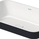 Duravit Happy D.2 60x40 cm Antrasit Beyaz Tezgahüstü Lavabo