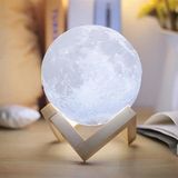 Durbuldum 3D Ay Şeklinde Gece Lambası - 1 - 10 W - Gün Işığı