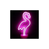 Durbuldum Neon Işıklı Flamingo Usb+Pil Pembe Masa Gece Lambası