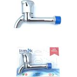 Durbuldum Vanalı Kısa Ağızlı Musluk Krom Küçük Lavabo Bahçe Musluğu