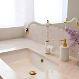 Durevo Retro Banyo Lavabo Bataryası Rustik Tasarım- Oynar Başlıklı Antik Lavabo Armatürü Beyaz