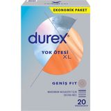 Durex 20'li Yok Ötesi XL Prezervatif Geniş Fit Özelliği ile Rahat Cinsel Deneyim