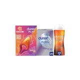 Durex Çoklu Titreşimli Erojen Bölge Uyarıcı+ Yok Ötesi Ultra Kaygan Prezervatif 20li+Ylang Ylang Jel 200ml